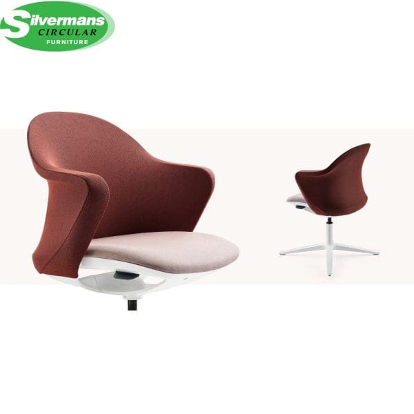 Swivel Chair For Cosy Offices And Home - (se:flair) 4-Star Base With Glides