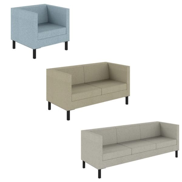 LUCA UPHOLSTERED LOW BACK ONE / TWO / THREE SEAT SOFA