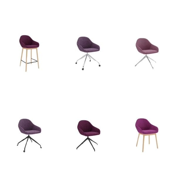 A playful and versatile seating collection