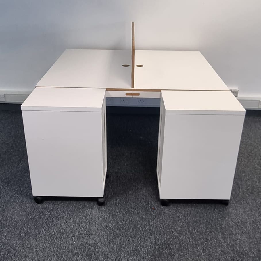 Simple white desk