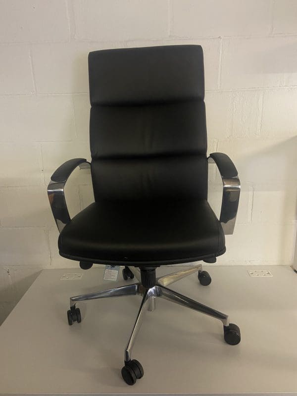 Black long office chair
