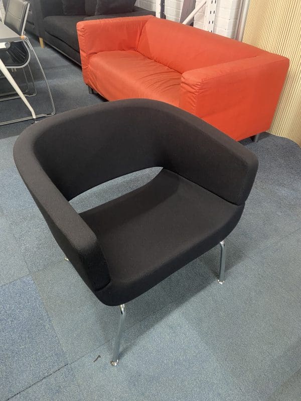 Black arm chair