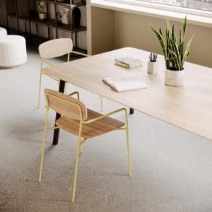 Faye chair near wooden table