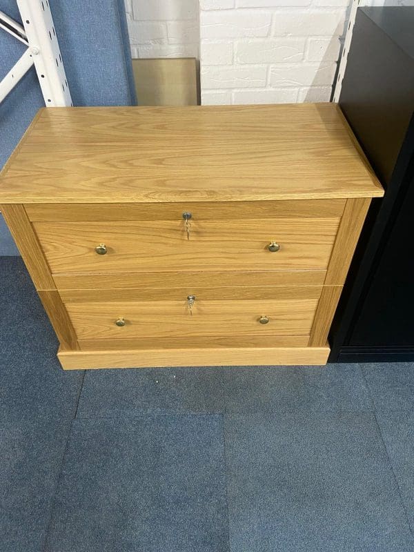 Wooden cabinet closed