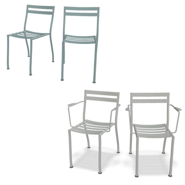 Flaner Outdoor Range - Chair, Set Of 2 With & Without Armrest