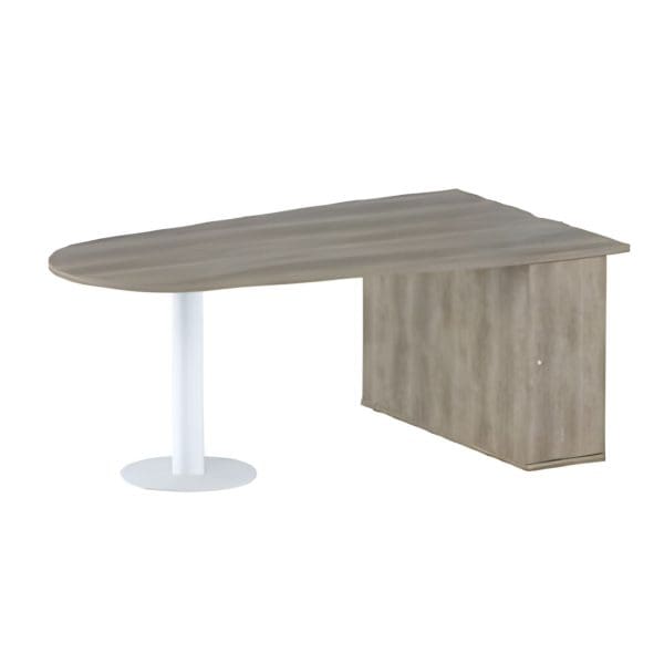 Pear Shaped AV Conference Table - Desk Height